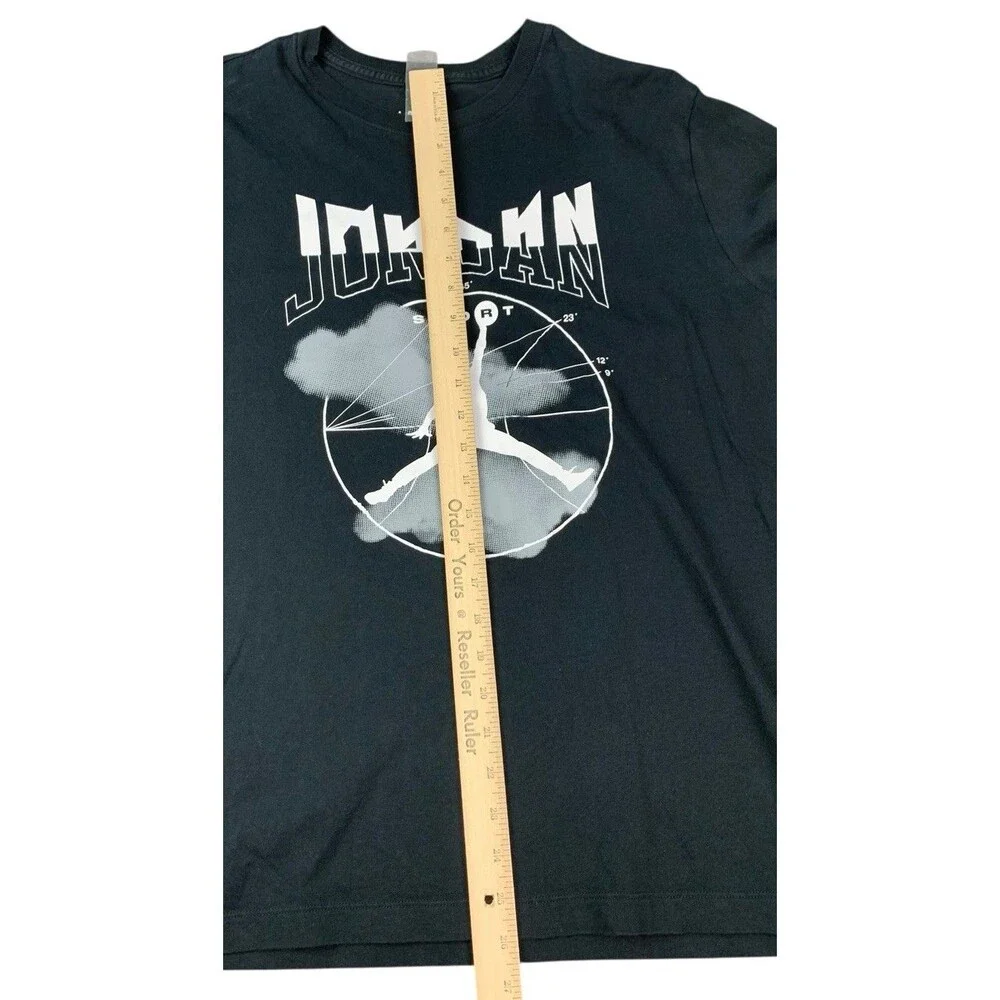 AIR JORDAN Gravity's Nightmare LS Tee, Black, FD7004-010, Men’s Size Medium